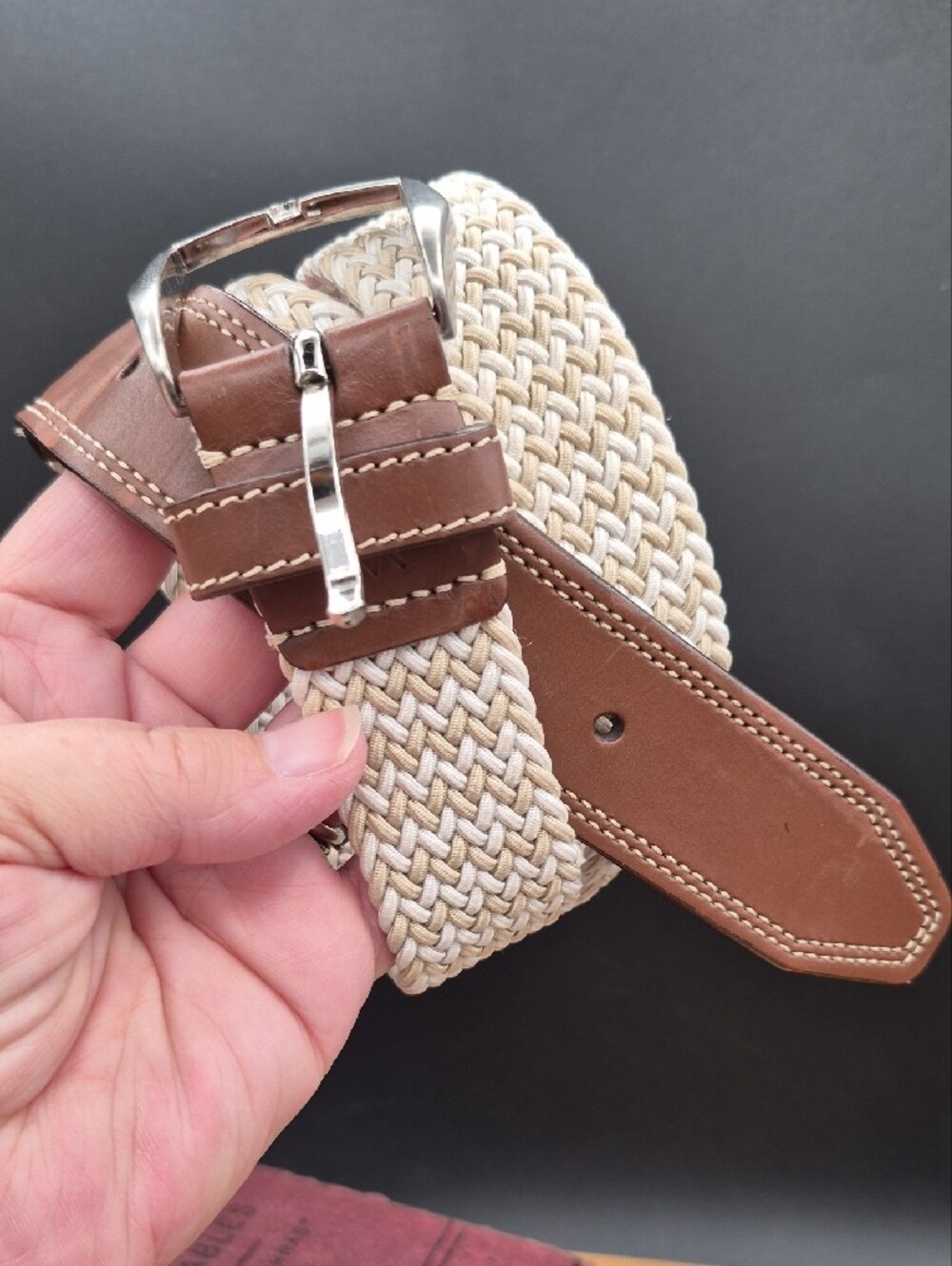 Martin Dingman Countrywear Braided Stretch Belt Size 38 Pristine TC-XX